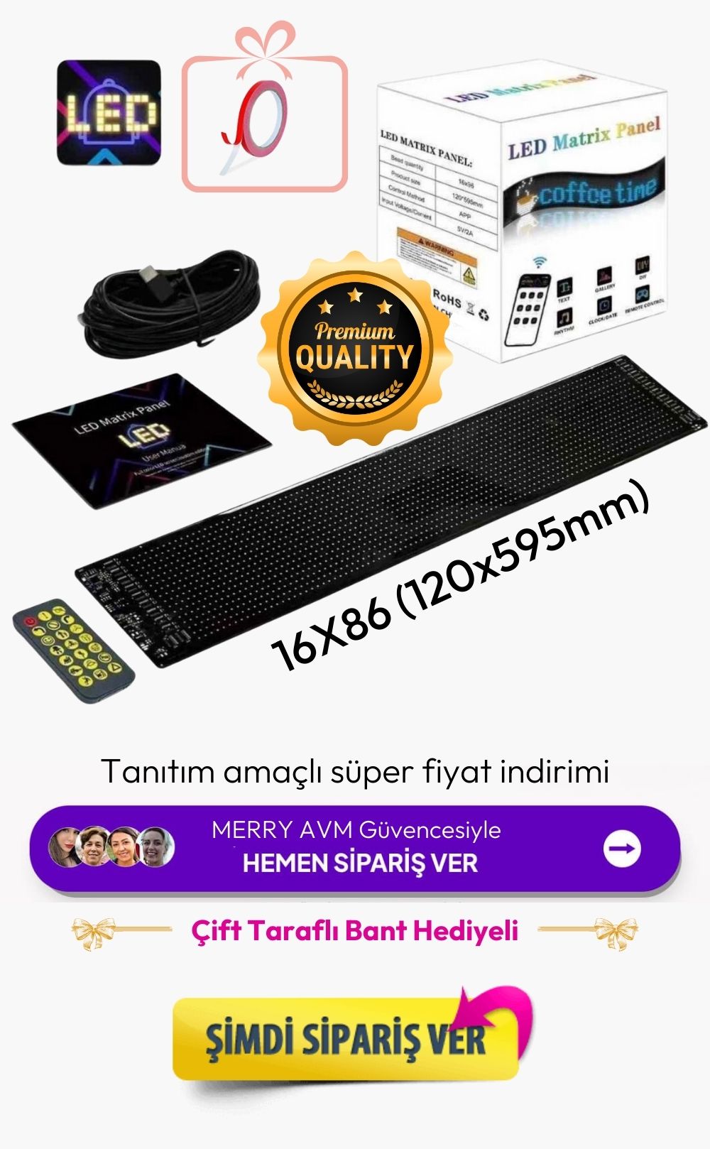 Led Matrix Panel 60cm Sipariş Ver 