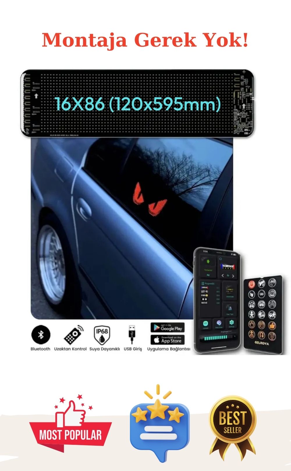 Araç Camları için harika bir ürün Led Matrix Panel